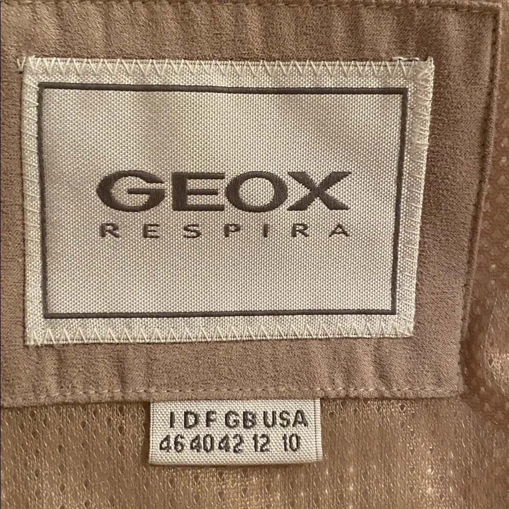 Geox Puffer Cream Jacket With Knit Sleeves - Picture 9 of 11